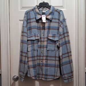 New With Tags Officially Licensed Ford Bronco Plaid  Shacket Women's 3X